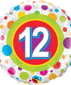 Funtastic Balloon Creations Single Foils Happy Birthday Colorful Dots Ages 6-13 18 Funtastic Balloon Creations Single Foils Happy Birthday Colorful Dots Ages 6-13