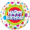 Funtastic Balloon Creations Single Foils Happy Birthday Colorful Dots Ages 6-13 2 Funtastic Balloon Creations Single Foils Happy Birthday Colorful Dots Ages 6-13