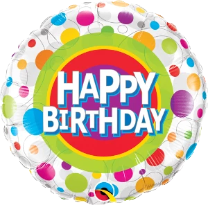 Funtastic Balloon Creations Single Foils Happy Birthday Colorful Dots Ages 6-13 3 Funtastic Balloon Creations Single Foils Happy Birthday Colorful Dots Ages 6-13