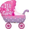 Funtastic Balloon Creations Single Foils It's A Girl Stroller 1 Funtastic Balloon Creations Single Foils It's A Girl Stroller