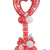Funtastic Balloon Creations Red And White Heart Column Love & Romance