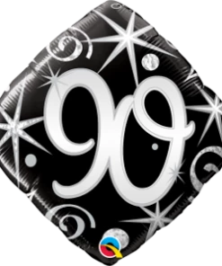 Funtastic Balloon Creations Elegant Happy Birthday Diamonds Single Foils