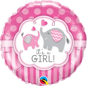Funtastic Balloon Creations Single Foils It's A Girl Elephant 3 Funtastic Balloon Creations Single Foils It's A Girl Elephant