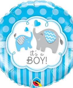Funtastic Balloon Creations Single Foils It's A Boy Elephant
