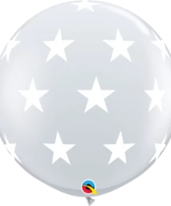 Funtastic Balloon Creations Single Latex Balloons 3' LARGE STARS AROUND BALLOON