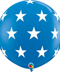 Funtastic Balloon Creations Single Latex Balloons 3' LARGE STARS AROUND BALLOON