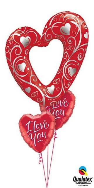 Funtastic Balloon Creations Love & Romance Red Valentine Hearts Bouquet (1 Giant Heart, 2 Foil Hearts) 3 Funtastic Balloon Creations Love & Romance Red Valentine Hearts Bouquet (1 Giant Heart, 2 Foil Hearts)
