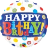 Funtastic Balloon Creations Single Foils Happy Birthday Banner & Dots