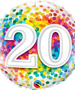 Funtastic Balloon Creations 30 Rainbow Confetti (comes In Ages 18,20,21,30,40,50,60,70,80,90,100) Single Foils 25 Funtastic Balloon Creations 30 Rainbow Confetti (comes In Ages 18,20,21,30,40,50,60,70,80,90,100) Single Foils