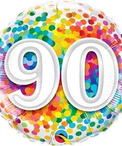 Funtastic Balloon Creations 30 Rainbow Confetti (comes In Ages 18,20,21,30,40,50,60,70,80,90,100) Single Foils 23 Funtastic Balloon Creations 30 Rainbow Confetti (comes In Ages 18,20,21,30,40,50,60,70,80,90,100) Single Foils