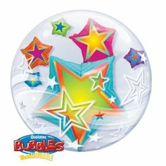 Funtastic Balloon Creations Double Bubble Stars Single Foils