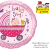 Funtastic Balloon Creations Single Foils Baby Girl Fun Stroller
