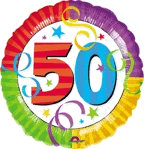 Funtastic Balloon Creations Rainbow Around 50 Single Foils