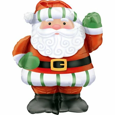 Funtastic Balloon Creations Standing Santa Single Foils 3 Funtastic Balloon Creations Standing Santa Single Foils