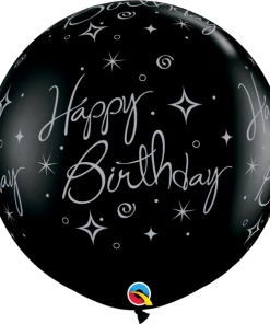 Funtastic Balloon Creations 30" Onyx Black HB Single Latex Balloons