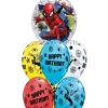 Funtastic Balloon Creations Spiderman Birthday Bubble Bouquet (1 Bubble, 6 Latex)