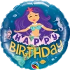 Funtastic Balloon Creations Happy Birthday Purple Mermaid Single Foils