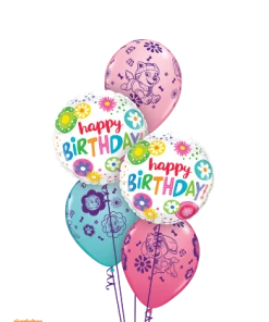 Funtastic Balloon Creations Paw Patrol Birthday Floral Circles (2 Foils, 3 Latex)