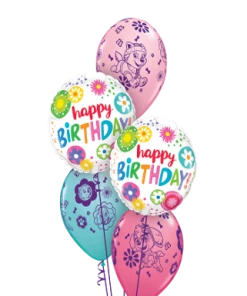 Funtastic Balloon Creations Paw Patrol Birthday Floral Circles (2 Foils, 3 Latex)