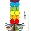 Funtastic Balloon Creations Decor Inverted Rainbow Column
