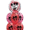 Funtastic Balloon Creations Love & Romance Mickey & Minnie Valentine's (1 Bubble, 6 Latex)