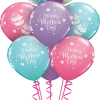 Funtastic Balloon Creations Seasonal Sweet Mother Cupcakes Bouquet (1 Bubble, 6 Latex)
