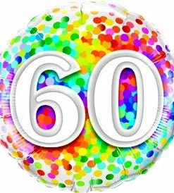 Funtastic Balloon Creations 30 Rainbow Confetti (comes In Ages 18,20,21,30,40,50,60,70,80,90,100) Single Foils 20 Funtastic Balloon Creations 30 Rainbow Confetti (comes In Ages 18,20,21,30,40,50,60,70,80,90,100) Single Foils