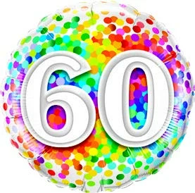 Funtastic Balloon Creations 30 Rainbow Confetti (comes In Ages 18,20,21,30,40,50,60,70,80,90,100) Single Foils 9 Funtastic Balloon Creations 30 Rainbow Confetti (comes In Ages 18,20,21,30,40,50,60,70,80,90,100) Single Foils