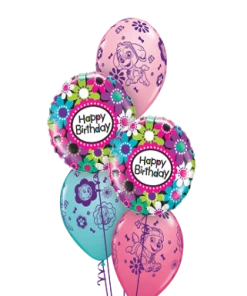 Funtastic Balloon Creations Paw Patrol Birthday Flowers Bouquet (2 Foils, 3 Latex)