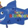 Funtastic Balloon Creations Shark Happy Birthday Super Shape 1 Funtastic Balloon Creations Shark Happy Birthday Super Shape