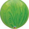 Funtastic Balloon Creations 30" Green Rainbow SuperAgate Single Latex Balloons