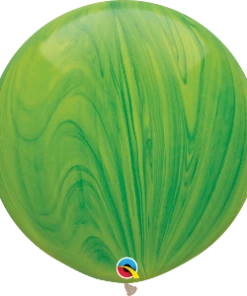 Funtastic Balloon Creations 30" Green Rainbow SuperAgate Single Latex Balloons