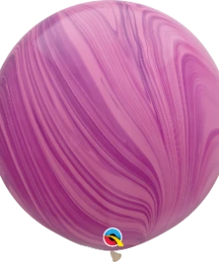 Funtastic Balloon Creations Single Latex Balloons 30" Pink Violet Rainbow SuperAgate