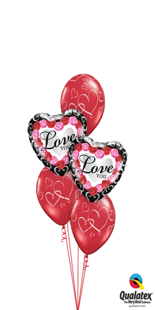 Funtastic Balloon Creations Romantic Pink & Red Roses Valentine Frame (2 Foil Hearts, 3 Latex) 3 Funtastic Balloon Creations Romantic Pink & Red Roses Valentine Frame (2 Foil Hearts, 3 Latex)