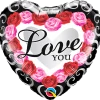 Funtastic Balloon Creations Love You Red Rose Frame