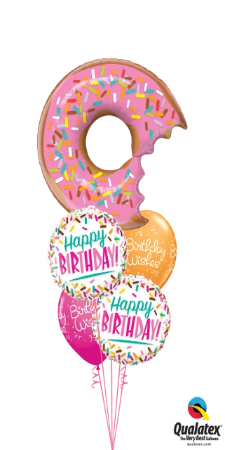 Funtastic Balloon Creations Sweet Birthday Sprinkles (1 Large Donut, 2 Foils, 2 Latex) 3 Funtastic Balloon Creations Sweet Birthday Sprinkles (1 Large Donut, 2 Foils, 2 Latex)