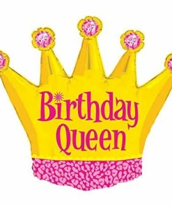 Funtastic Balloon Creations Single Foils Birthday Queen