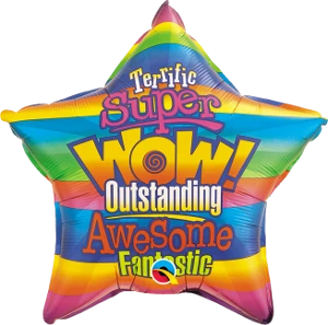 Funtastic Balloon Creations Encouragement Star Single Foils 3 Funtastic Balloon Creations Encouragement Star Single Foils