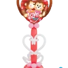 Funtastic Balloon Creations Love & Romance Love Monkeys Stand Up Column