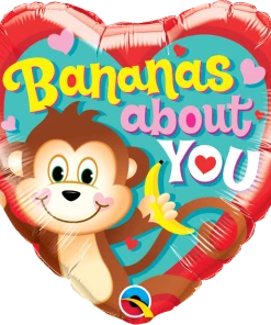 Funtastic Balloon Creations Single Foils Bananas About You