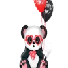Funtastic Balloon Creations King Of Valentine’s (1 Large Panda Bear, 1 Foil, 16 Latex) Love & Romance