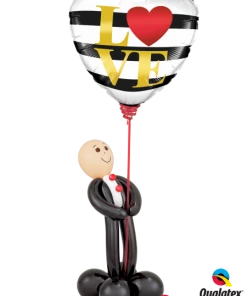 Funtastic Balloon Creations Mr. Valentine - Small, Medium Or Jumbo Love & Romance