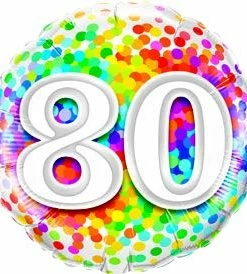 Funtastic Balloon Creations 30 Rainbow Confetti (comes In Ages 18,20,21,30,40,50,60,70,80,90,100) Single Foils 22 Funtastic Balloon Creations 30 Rainbow Confetti (comes In Ages 18,20,21,30,40,50,60,70,80,90,100) Single Foils