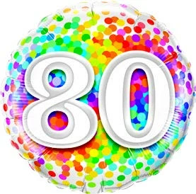 Funtastic Balloon Creations 30 Rainbow Confetti (comes In Ages 18,20,21,30,40,50,60,70,80,90,100) Single Foils 11 Funtastic Balloon Creations 30 Rainbow Confetti (comes In Ages 18,20,21,30,40,50,60,70,80,90,100) Single Foils