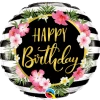 Funtastic Balloon Creations Birthday Hibiscus Stripes Foil