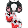 Funtastic Balloon Creations Love & Romance Valentine’s Panda And Bubbles (1 Large Panda, 2 Bubbles)
