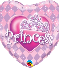 Funtastic Balloon Creations Single Foils Princess Heart