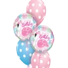 Funtastic Balloon Creations Polka Dots & Pink Flamingos Bouquet (2 Foils, 3 Latex)