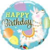 Funtastic Balloon Creations Single Foils Happy Birthday Llama