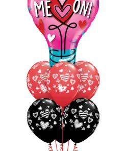 Funtastic Balloon Creations Luxury You Turn Me On Valentine (1 Large Foil, 6 Latex)